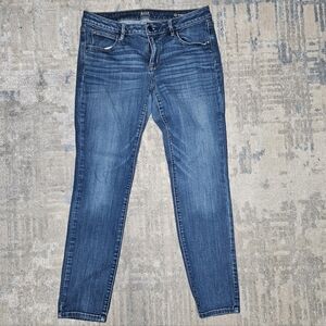 A.n.a Jeans Womens Size 10 Dark Blue Midrise Skinny